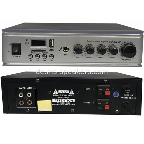 PA -System Audiovorverstärker mit U -Disk/SD -Karte